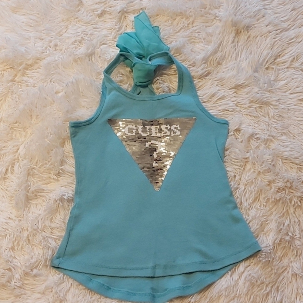 Guess Beatrix Sequin Logo Flip Tank